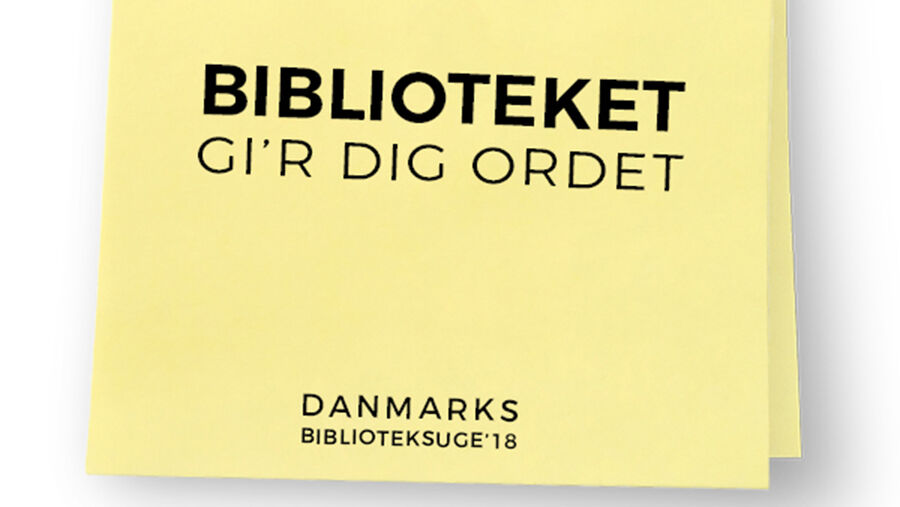 Danmarks Biblioteksuge post-it