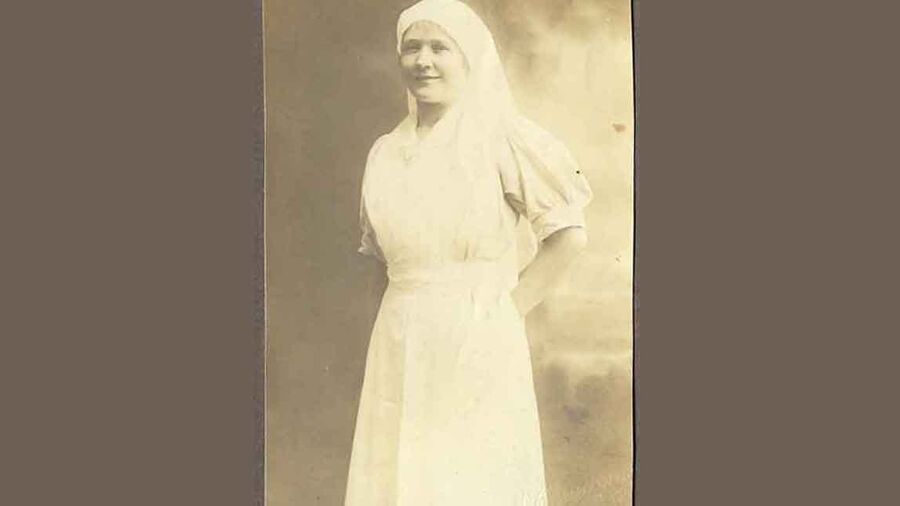 Hilda Elisa Magda Nielsen, der er en af kulturformidler Gittes slægtninge, var sygeplejerske under Første Verdenskrig og den spanske syge.